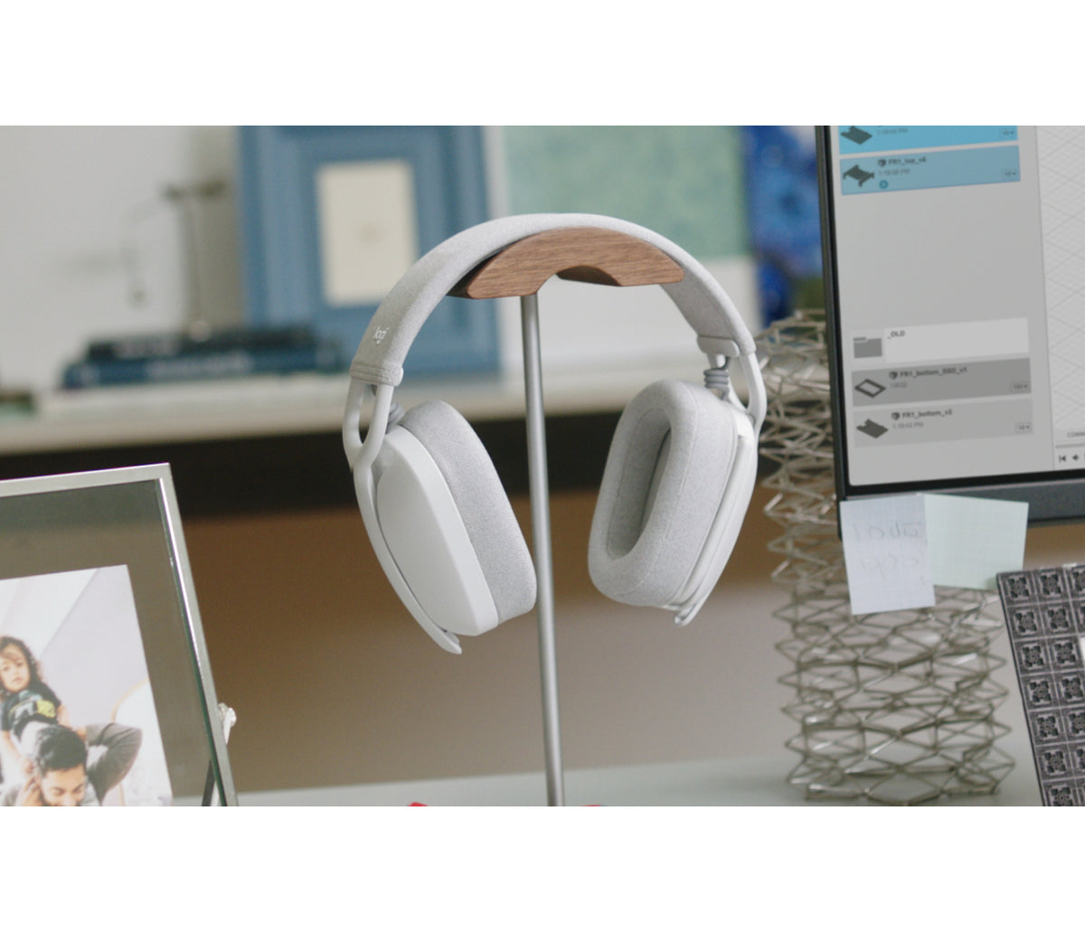 Logitech Zone Vibe 100 Trådløs Høretelefoner Hvid