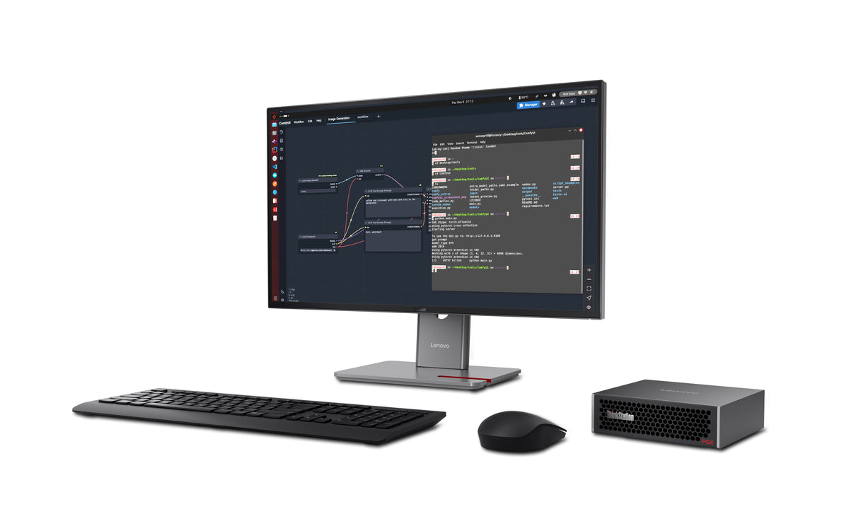 Lenovo ThinkStation PGX GB10 128 Go LPDDR5x-SDRAM 2 To SSD DGX OS Mini Tower Mini PC Noir
