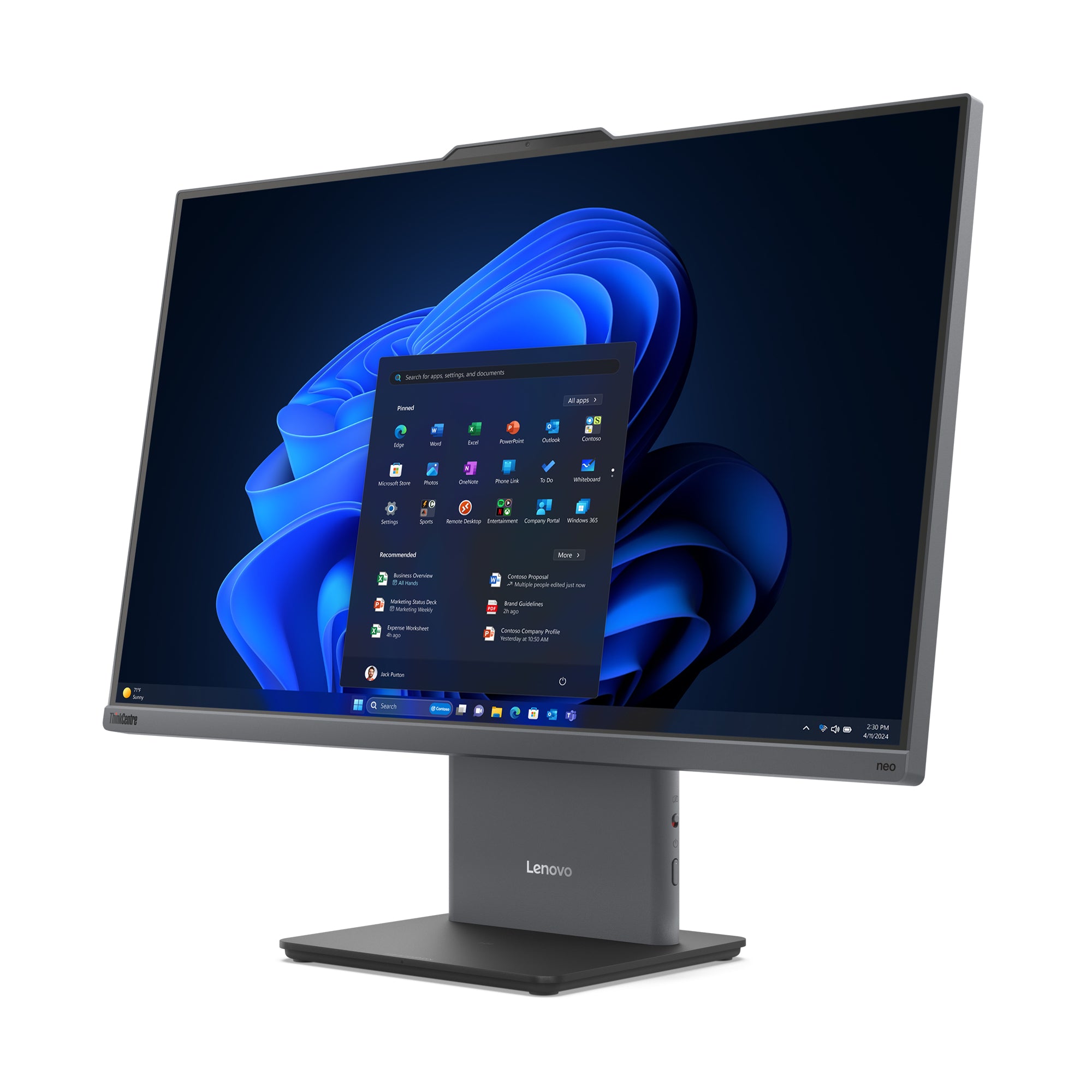 Lenovo ThinkCentre neo 50a 27 Gen 5 Intel® Core™ i5 i5-13420H 68,6 cm (27") 1920 x 1080 pixels PC All-in-One 16 Go DDR5-SDRAM 512 Go SSD Windows 11 Pro Wi-Fi 6 (802.11ax) Gris