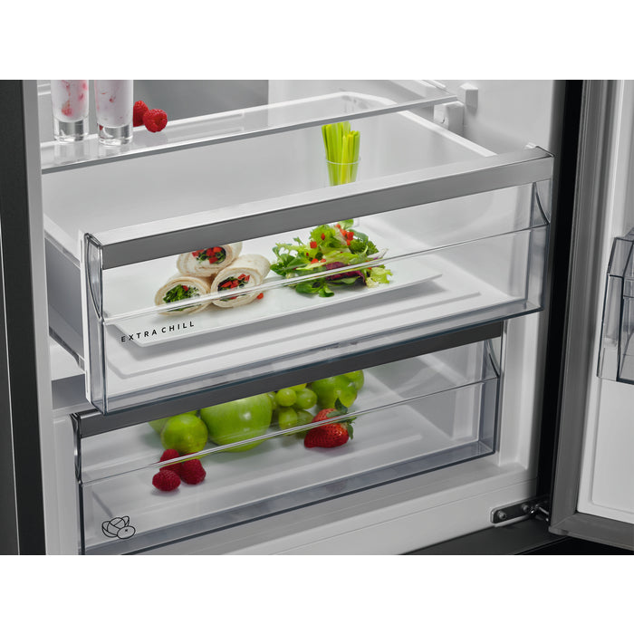 AEG RCS736DXMB Réfrigérateur Combiné Pose Libre 367 L, Noir