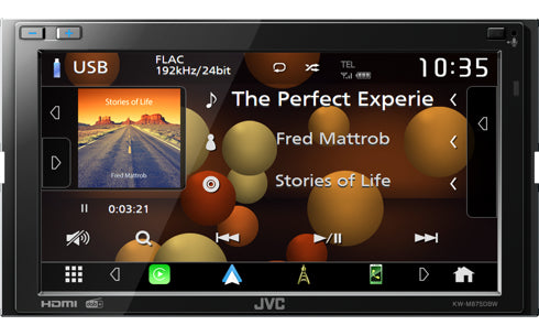 JVC KW-M875DBW récepteur multimédia de voiture Noir Wifi 180 W Bluetooth