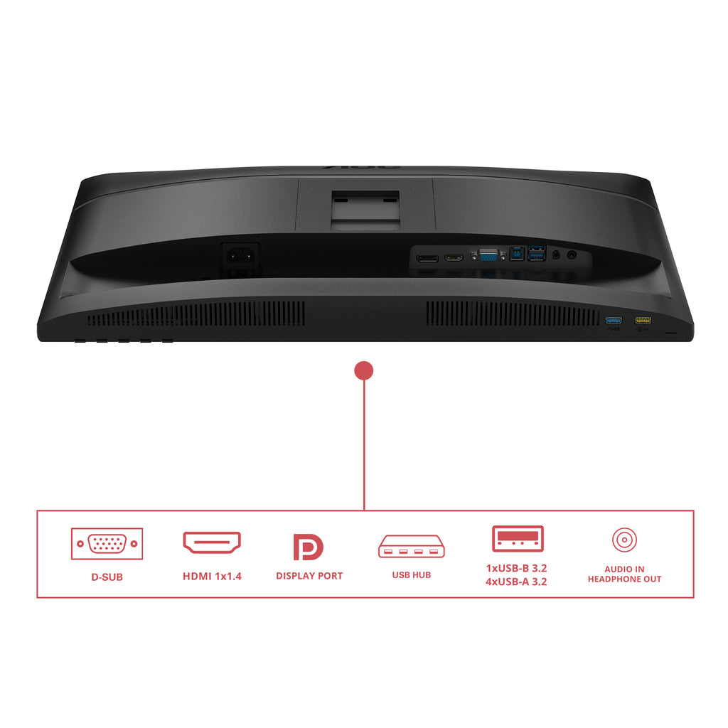 AOC 24E4U écran plat de PC 60,5 cm (23.8") 1920 x 1080 pixels Full HD LED Noir