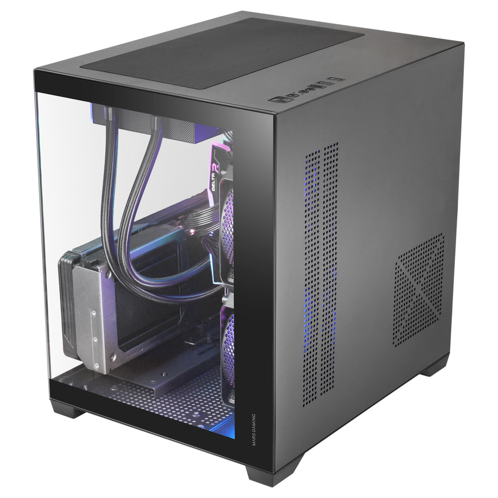 Mars Gaming MCVIEW3 unité centrale Mini Tower Noir - vue 4