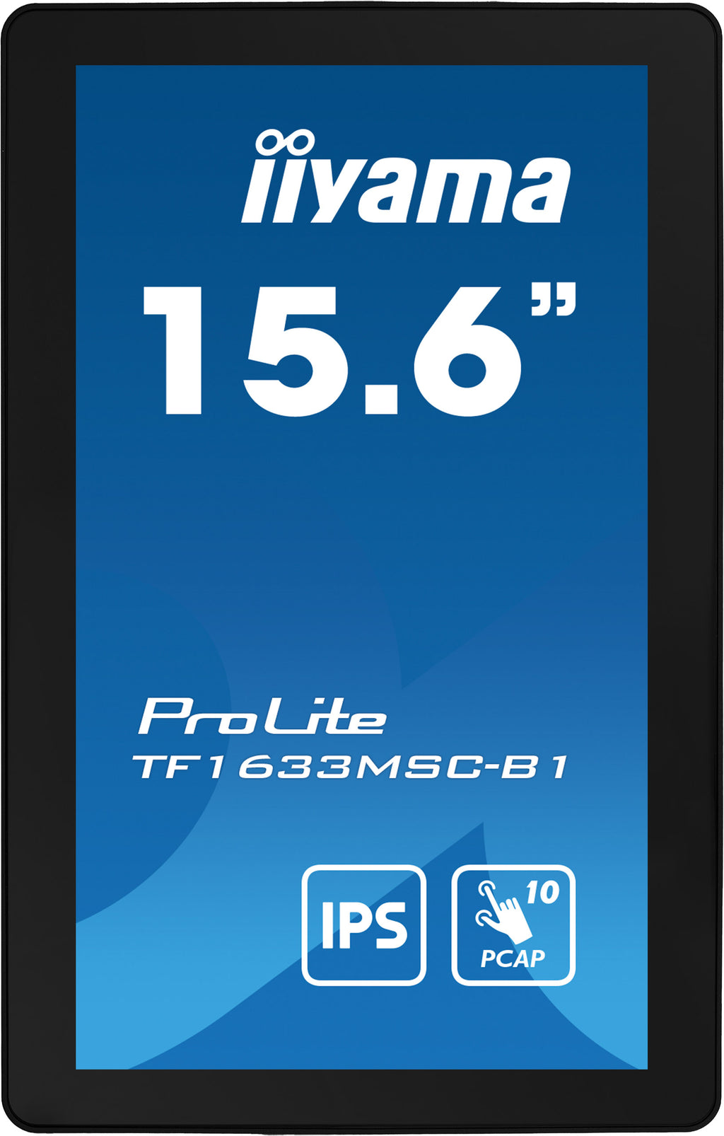 iiyama ProLite TF1633MSC-B1 écran plat de PC 39,6 cm (15.6") 1920 x 1080 pixels Full HD Écran tactile Noir