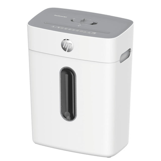 HP OneShred 8CC Destructeur de Papier Coupe Particules, 22 cm, Blanc