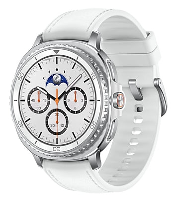 Samsung Galaxy Watch 8 Classic 3,3 cm (1.3") AMOLED 46 mm Numérique 438 x 438 pixels Écran tactile Argent Wifi GPS (satellite)