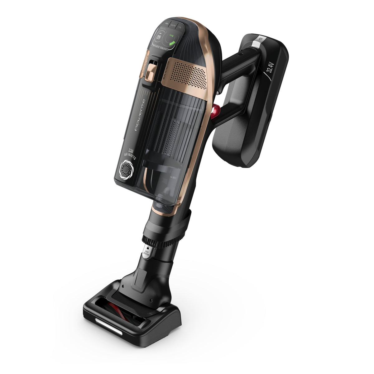 Rowenta X-Force RH99F1 Aspirateur-balai 2 en 1 Batterie Sec HEPA Sans sac 0,9 L Noir, Gris