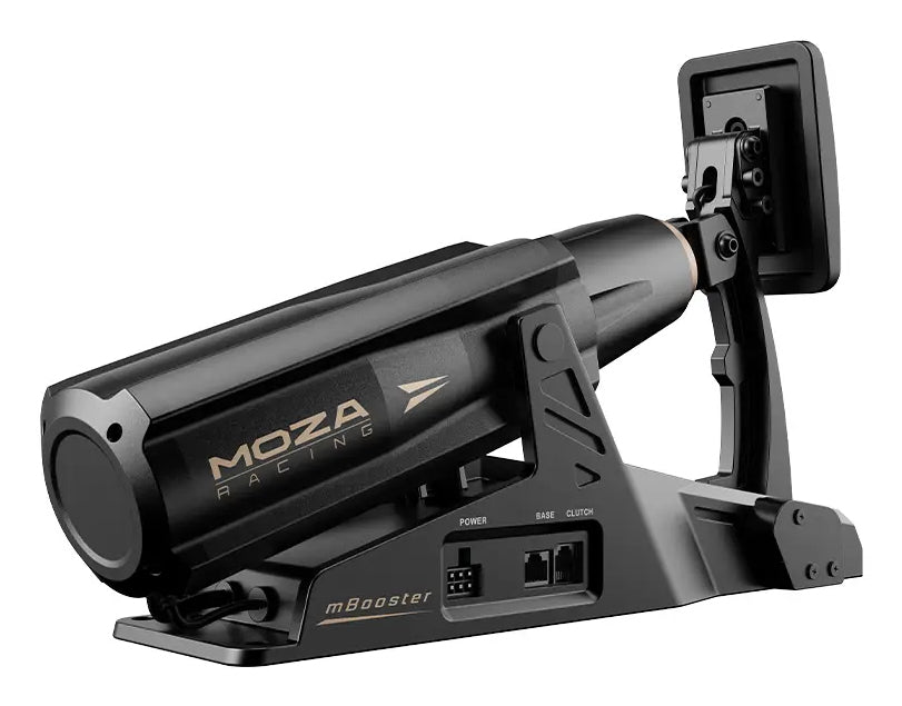 Moza Racing mBooster Active Pedal, Pédale de Simulation Noir, Aluminium