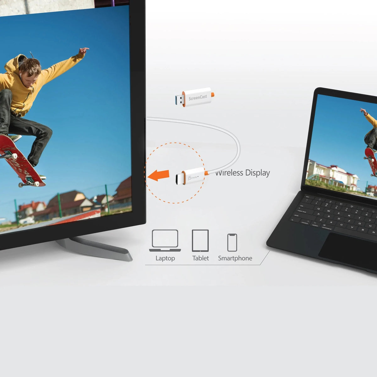 j5create JVAW56-N Étendeurs sans fils ScreenCast HDMI™