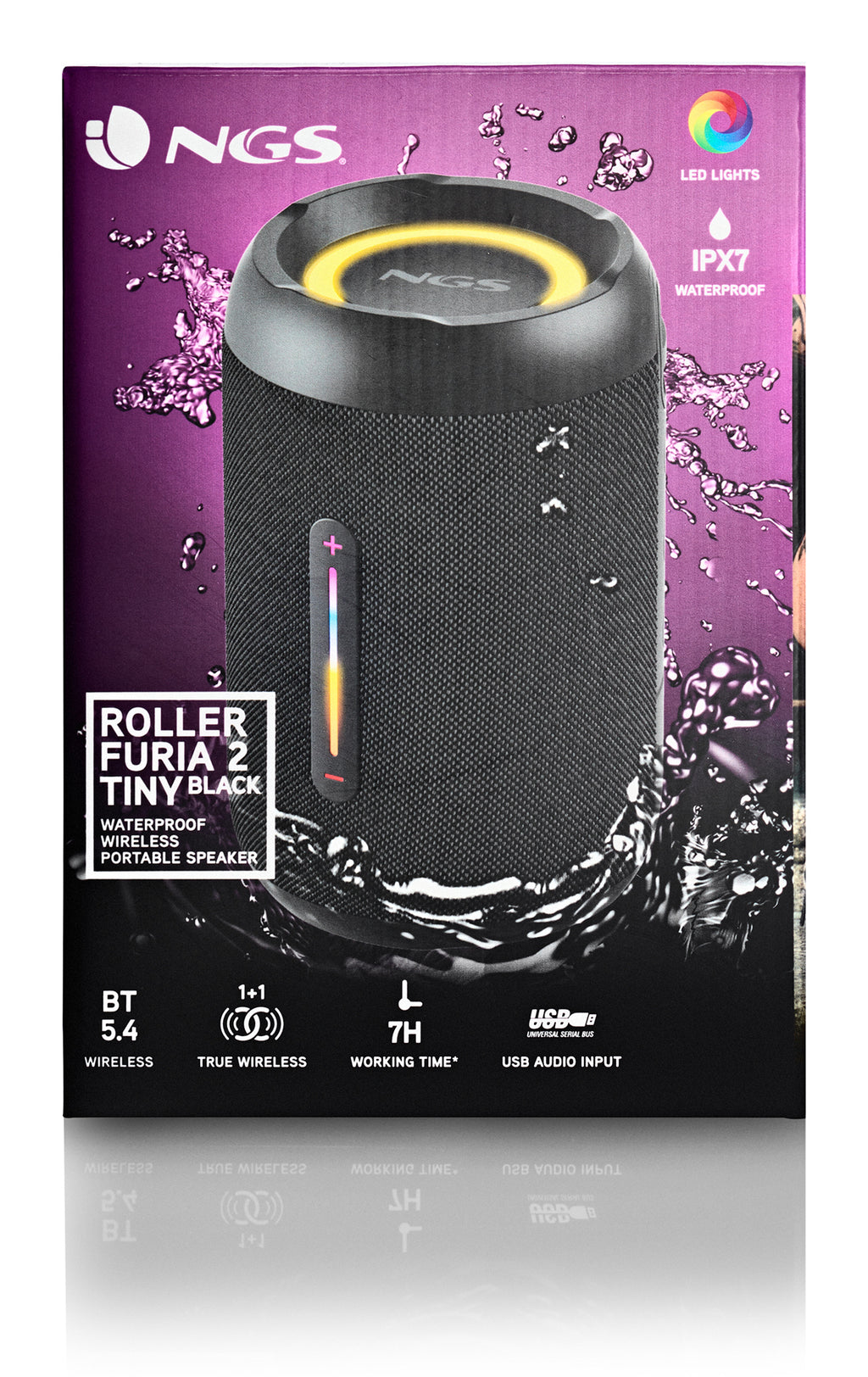 NGS ROLLER FURIA 2 TINY Enceinte portable stéréo Noir 10 W