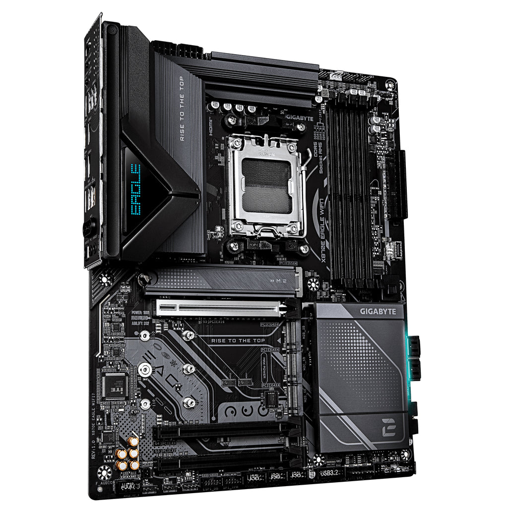 GIGABYTE X870E EAGLE WIFI7 Carte Mère – Compatible avec les processeurs AMD Ryzen 9000, VRM numérique 16+2+2 phases, jus