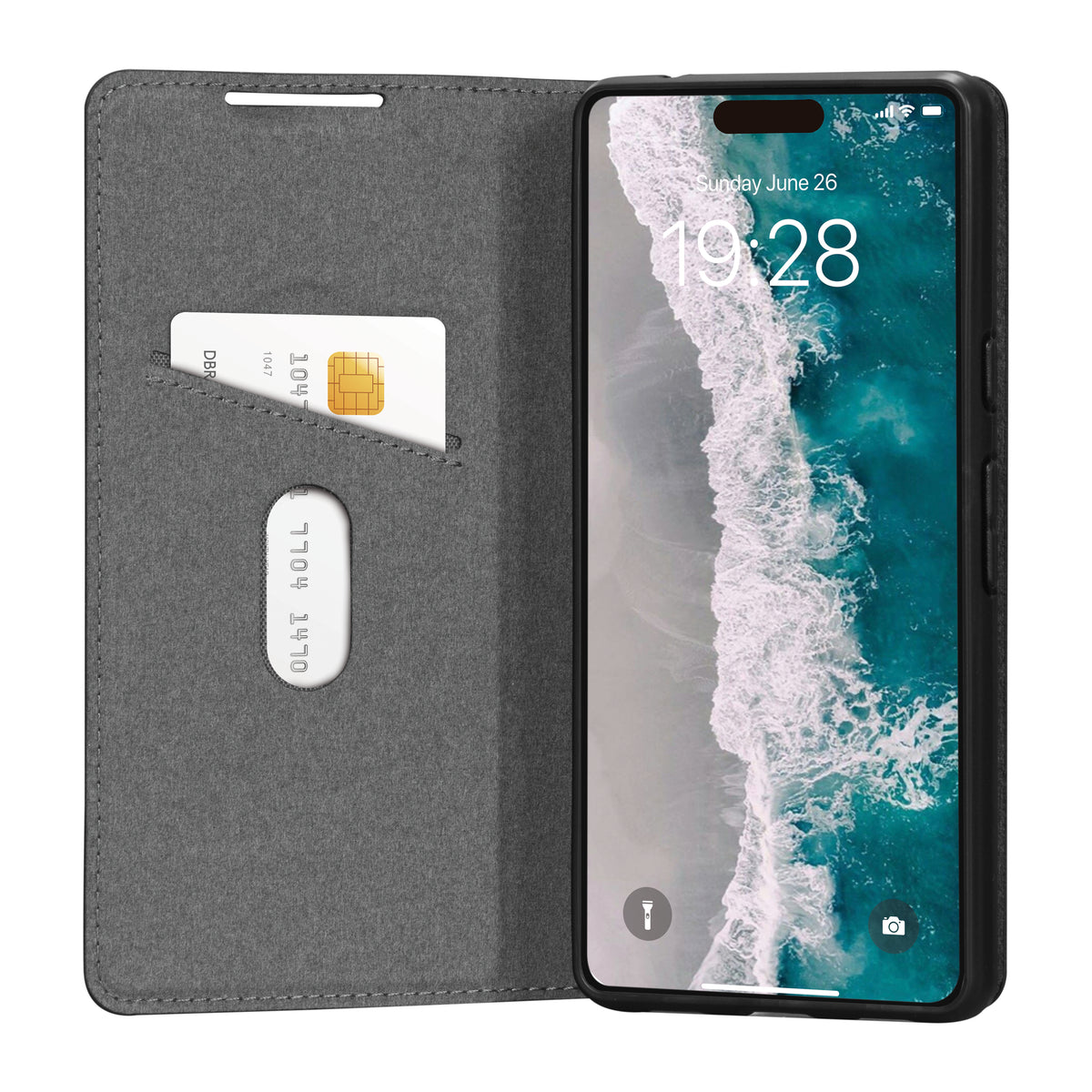 dbramante1928 Oslo Coque de Protection Folio pour iPhone 15 Pro Max 6.69", Noir