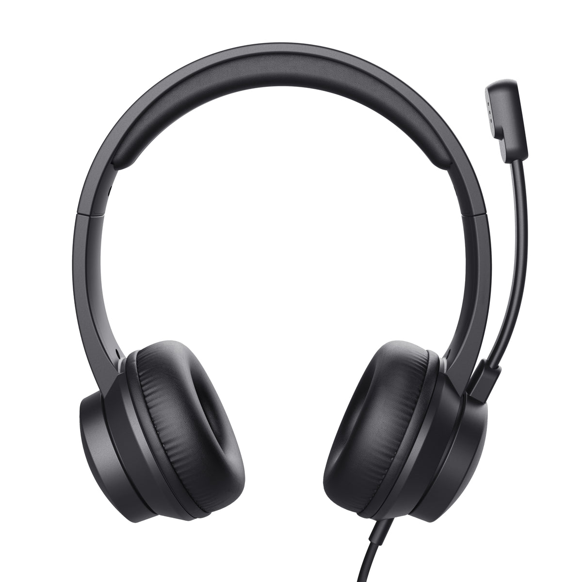 Trust Ayda Casque Filaire avec Arceau pour Appels et Musique, Noir
