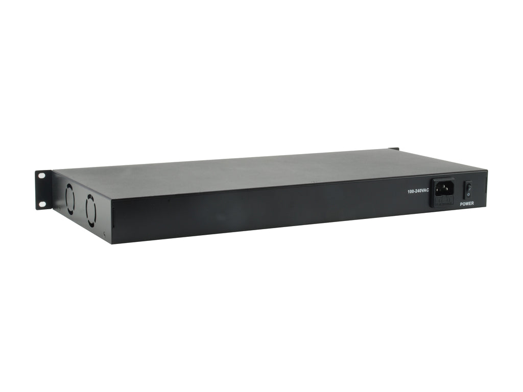 LevelOne GEP-2421W150 Commutateur Réseau Non-géré Gigabit Ethernet PoE, 24 Ports RJ-45, Noir