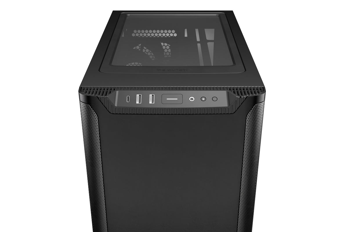 be quiet! Pure Base 501 Noir, Boîtier PC Midi Tower, Mini ATX / Micro ATX / ATX, 2 ventilateurs Pure Wings 3 140 mm PWM