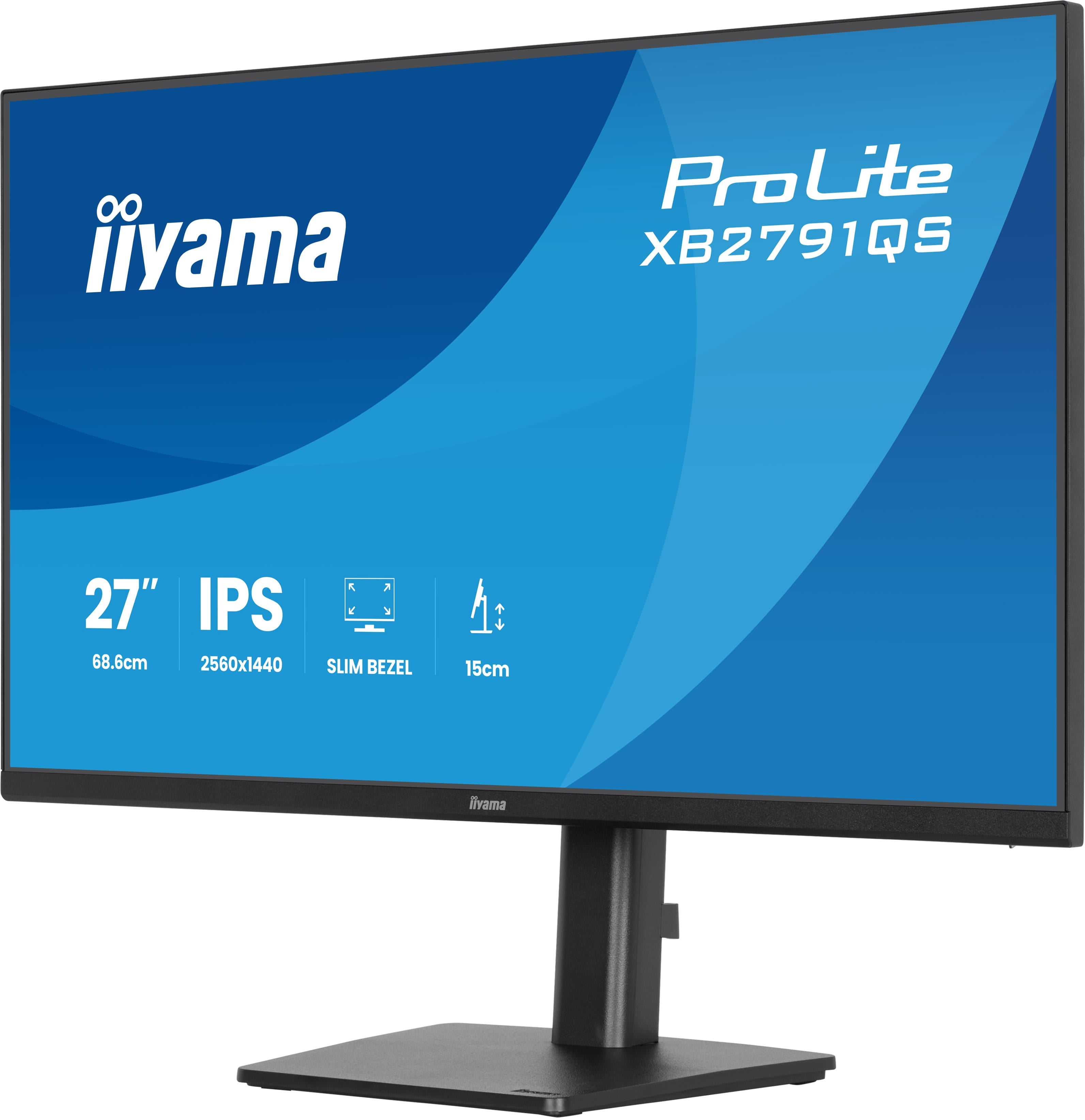 iiyama ProLite XB2791QS-B1 écran plat de PC 68,6 cm (27") 2560 x 1440 pixels Quad HD LED Noir