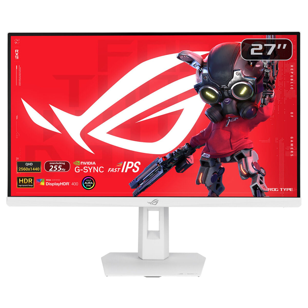 ASUS ROG Strix XG27ACMES-W écran plat de PC 68,6 cm (27") 2560 x 1440 pixels Wide Quad HD LCD Blanc