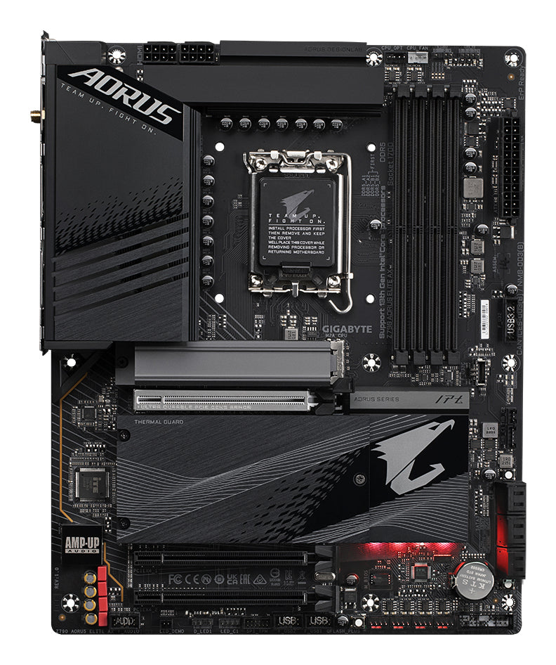 GIGABYTE Z790 AORUS ELITE AX Carte Mère - Prend en charge les processeurs Intel Core 14e génération, 16*+2+1 Phases VRM 