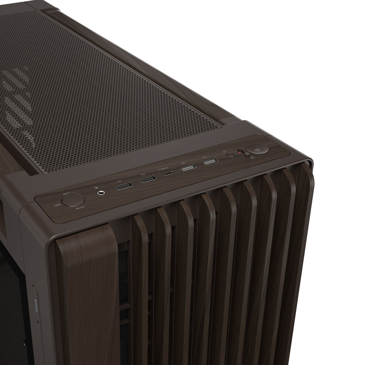 ASUS ProArt PA602 Walnut Wood Retro TG Tower Udvidet ATX - vue 7