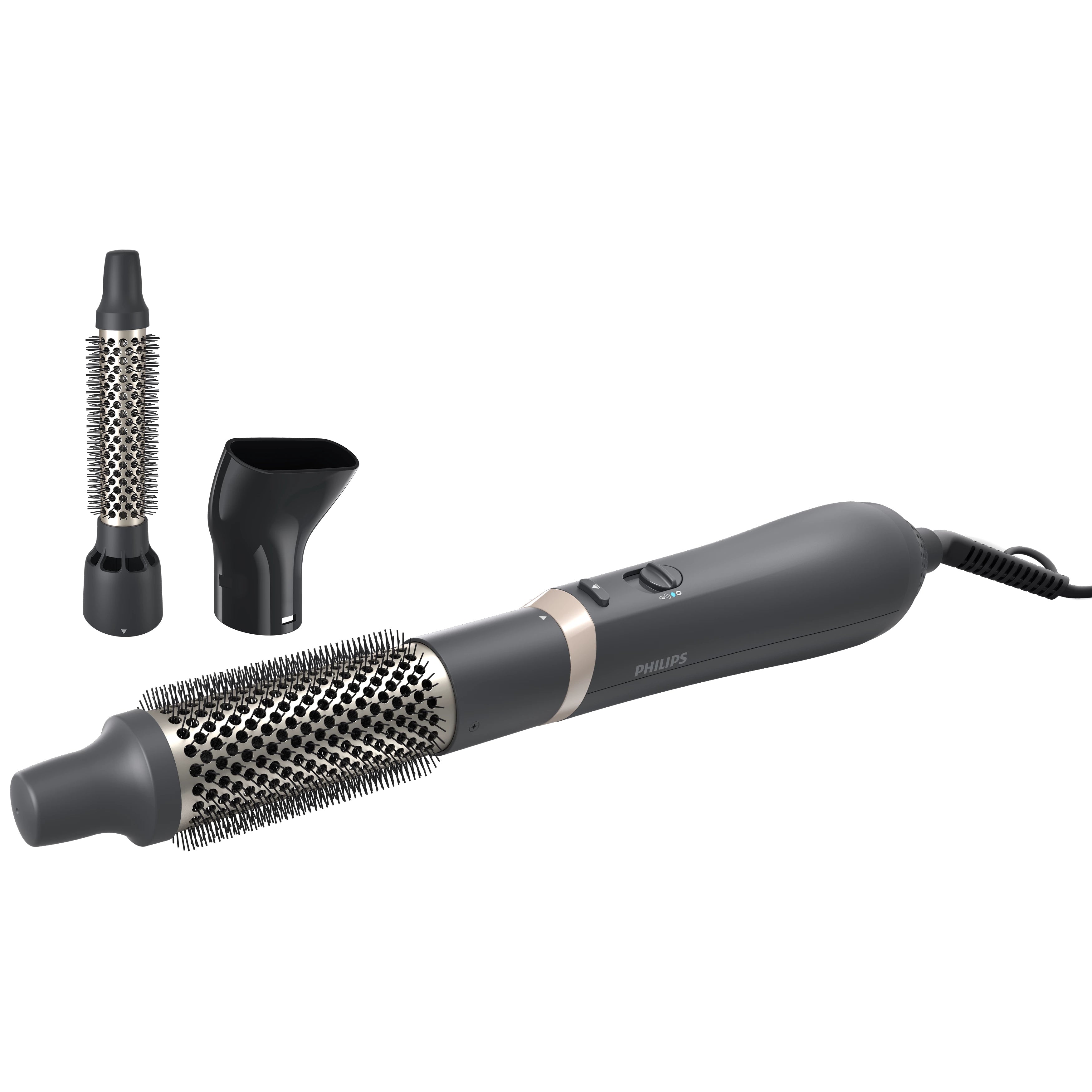 Philips 3000 series BHA301/00 brosse soufflante et fer à lisser Kit d'accessoires de coiffure À chaleur Noir 800 W 1,8 m