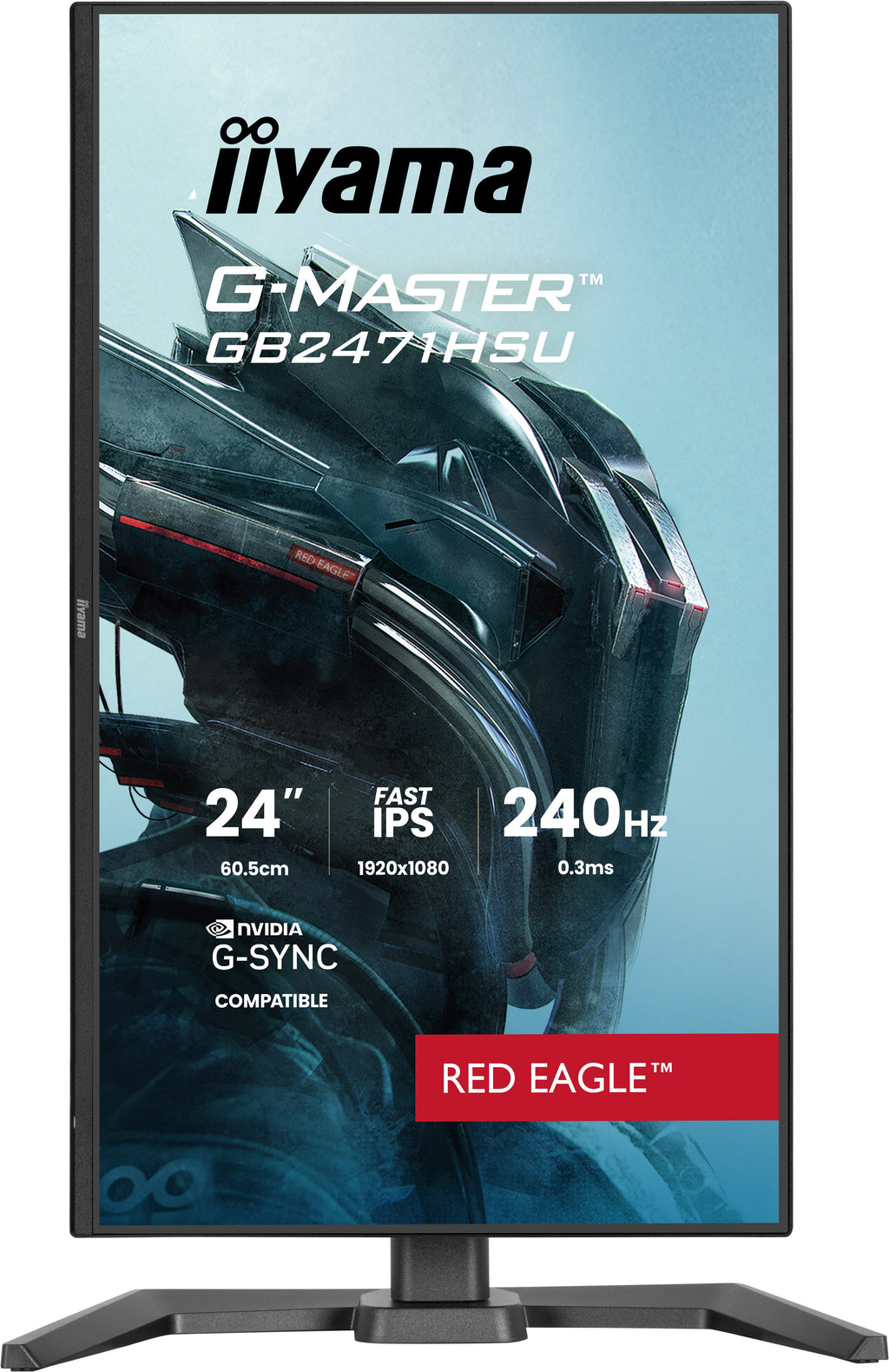 iiyama G-MASTER GB2471HSU-B1 écran plat de PC 60,5 cm (23.8") 1920 x 1080 pixels Full HD Noir