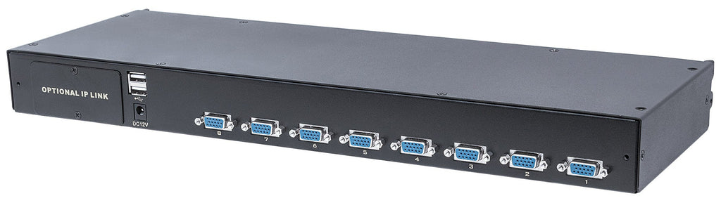 Intellinet 507776 Commutateur KVM Écran, Clavier et Souris, Noir