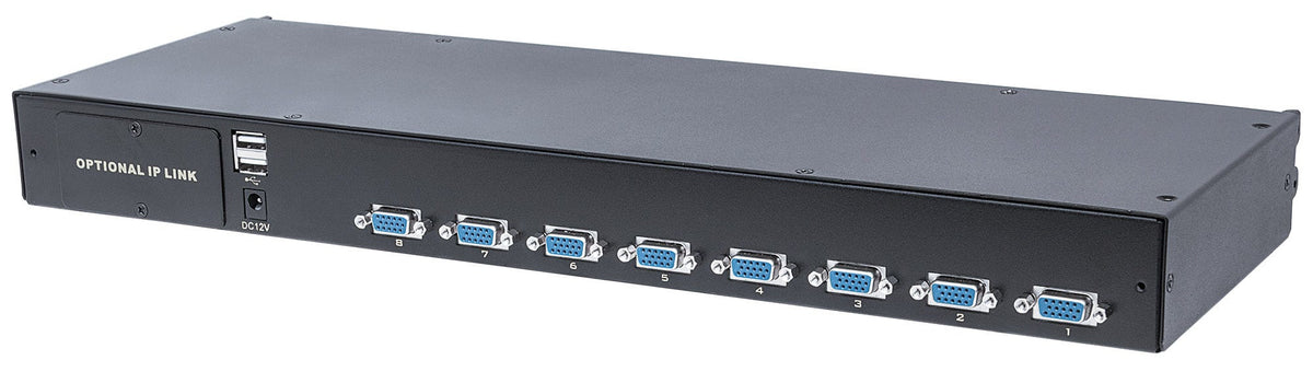 Intellinet 507776 Commutateur KVM Écran, Clavier et Souris, Noir