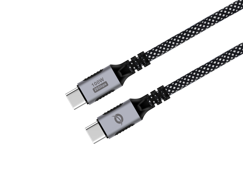 Conceptronic ETTA07B20 câble USB USB 3.2 Gen 2x2 2 m USB C 20 Gbit/s 100 W Noir