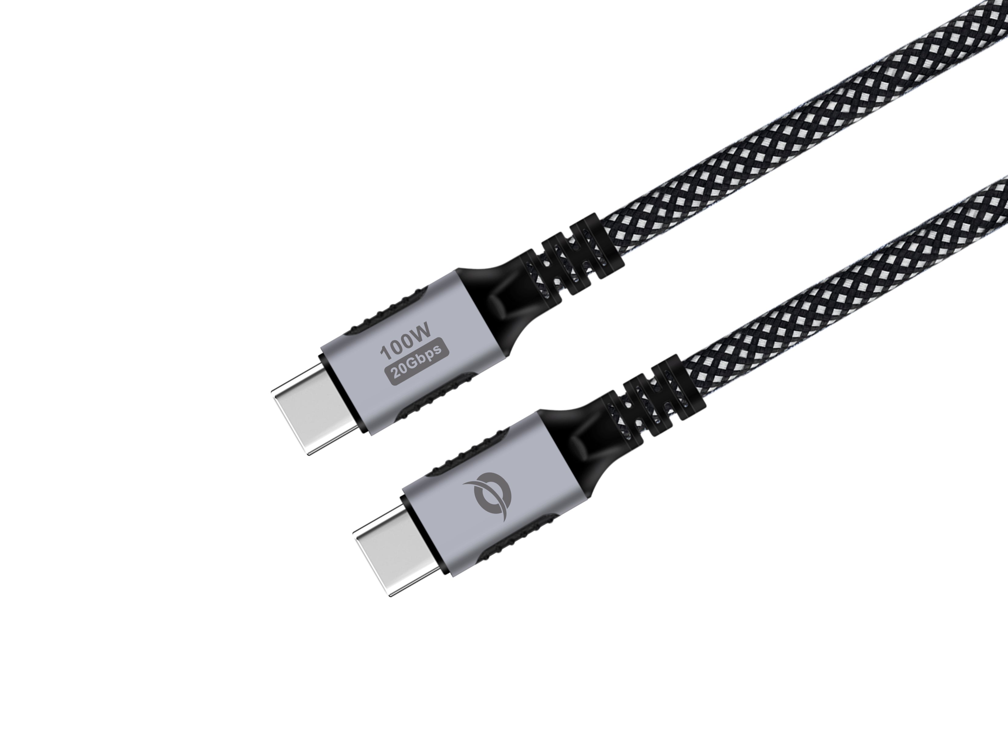 Conceptronic ETTA07B20 câble USB USB 3.2 Gen 2x2 2 m USB C 20 Gbit/s 100 W Noir