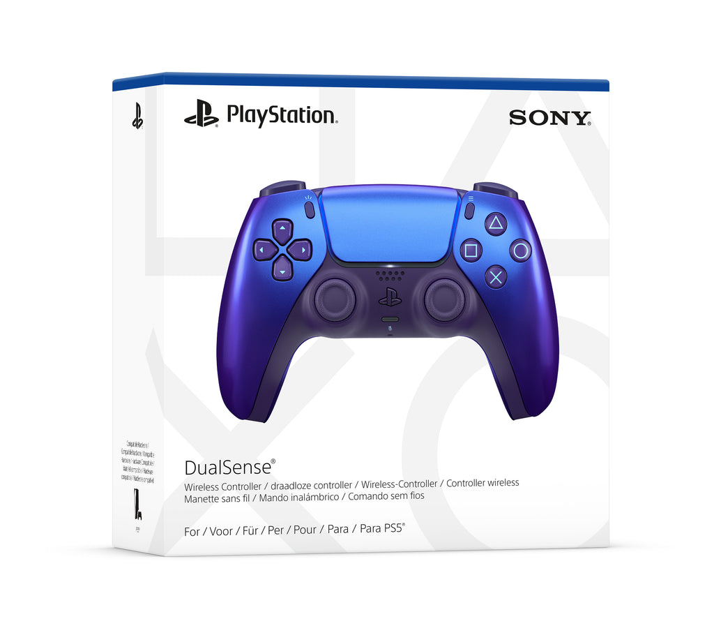 Sony DualSense V2 Manette PS5 Chrome Indigo avec Retour Haptique et Batterie Rechargeable
