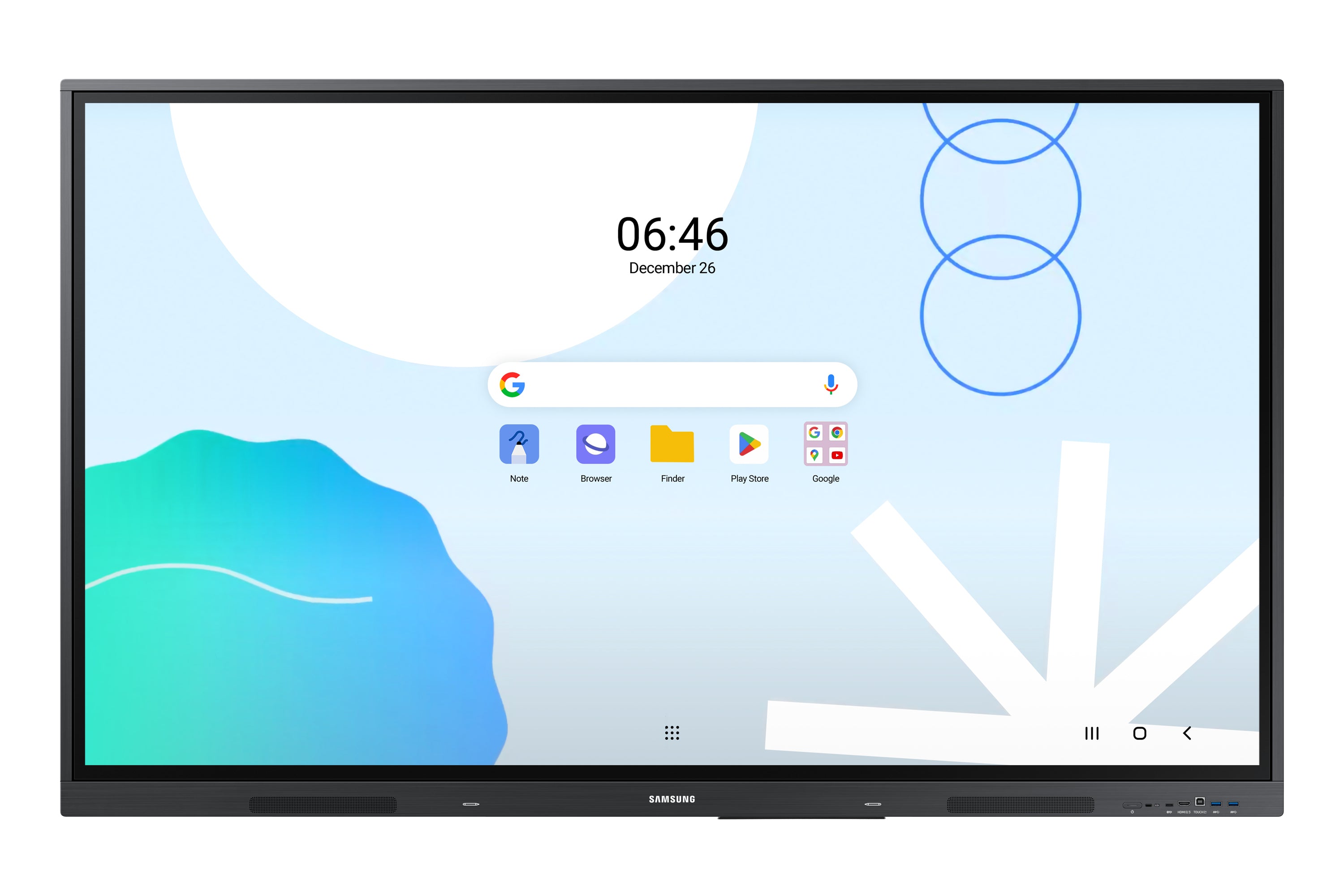 Samsung WA65D tableau blanc interactif 165,1 cm (65") 3840 x 2160 pixels Écran tactile Gris