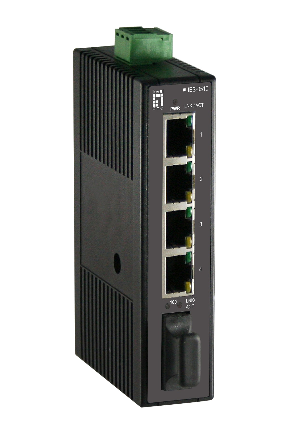 LevelOne IES-0510 Commutateur Réseau Non-géré Fast Ethernet 10/100, Noir