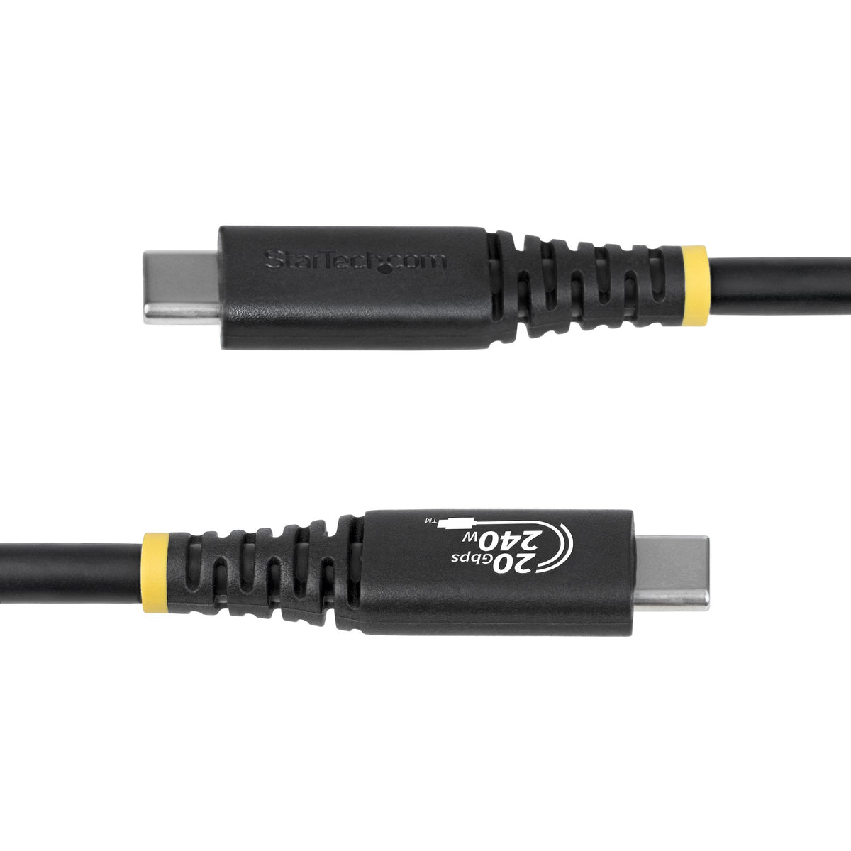 StarTech.com Câble USB 4 USB-C 2m, 20 Gbps, PD EPR 240W, DP 1.4 4K 120Hz, Certifié USB-IF, Noir