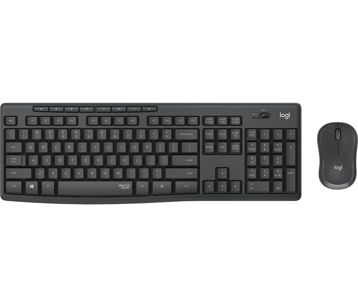 Logitech MK295 Ensemble Clavier et Souris Sans Fil Silencieux, Disposition Allemande