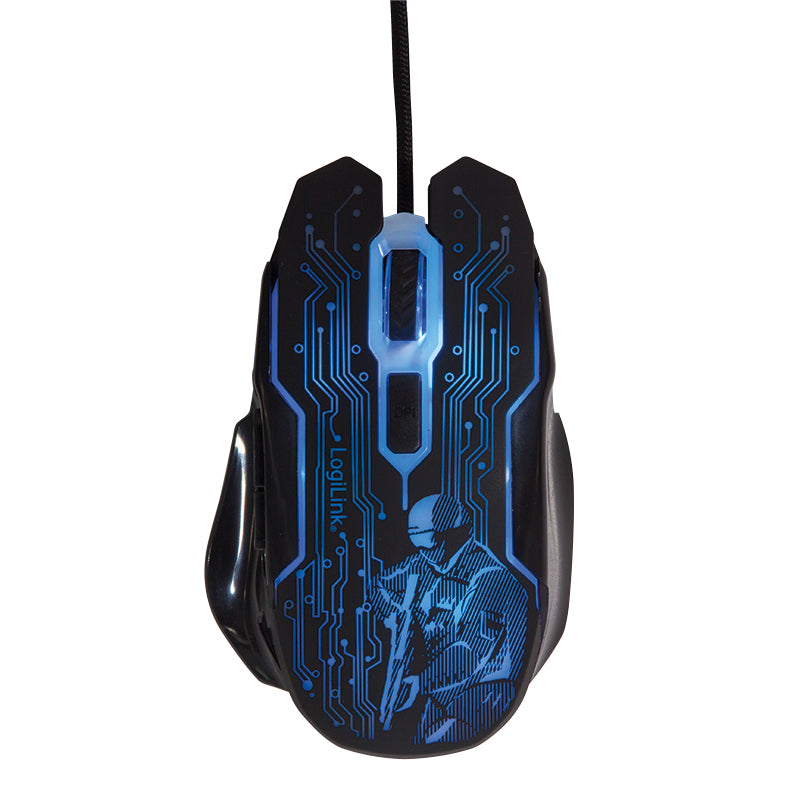 LogiLink ID0137 Souris Gaming Ambidextre Optique 2400 DPI USB Type-A