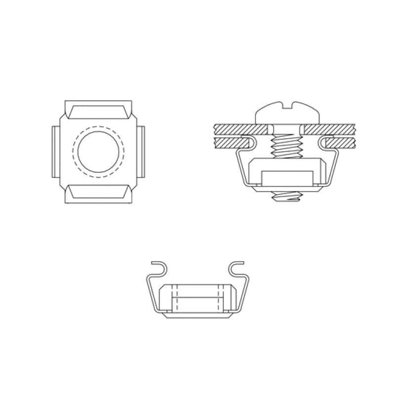 LogiLink AC0111 kit de support Noir, Argent Plastique, Acier zingué