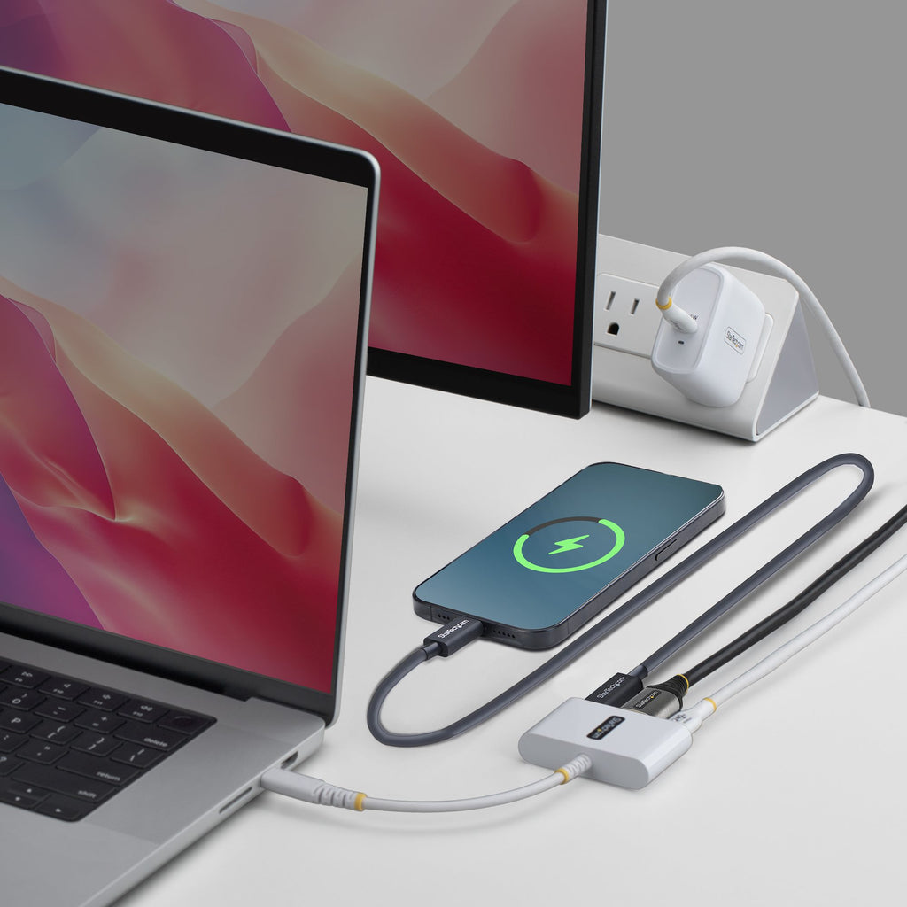 StarTech.com Adaptateur Multiport USB-C vers HDMI, Charge PD 140W, 4K 60Hz, Hub USB 5 Gbps