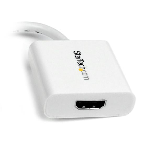 StarTech.com Adaptateur Mini DisplayPort vers HDMI, Convertisseur Vidéo mDP 1.2 vers HDMI, 1080p, Blanc