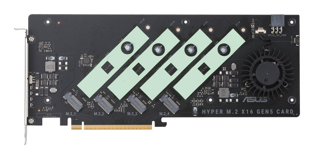 ASUS Hyper M.2 x16 Gen5 Card carte et adaptateur d'interfaces Interne