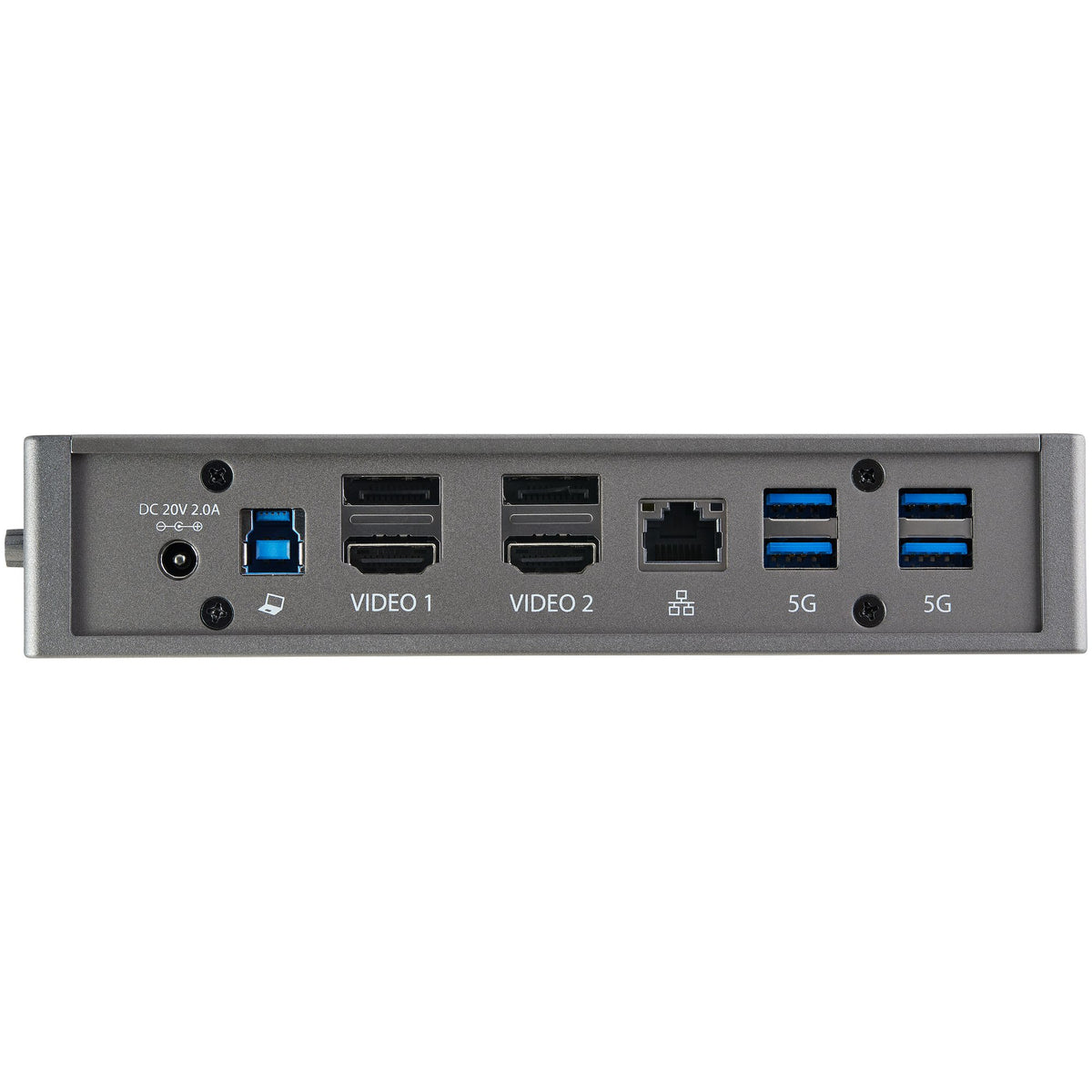 StarTech.com Station d'Accueil Hybride USB-C et USB-A, Double Écran 4K 60Hz HDMI/DisplayPort, 6x USB-A, GbE, USB 3.1 Gen