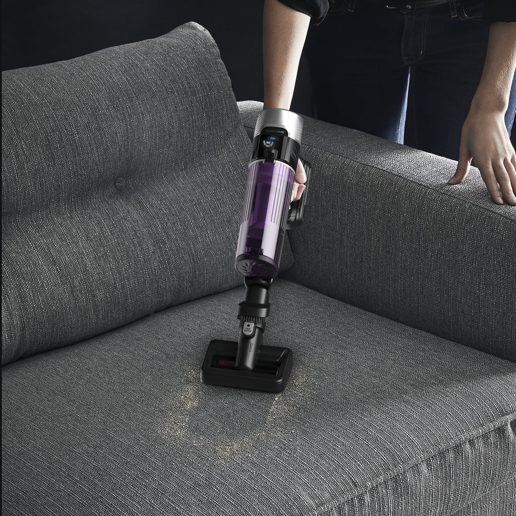 Rowenta RH2037 Aspirateur-balai 2 en 1 Batterie Sec Sans sac 0,4 L 250 W Noir, Violet