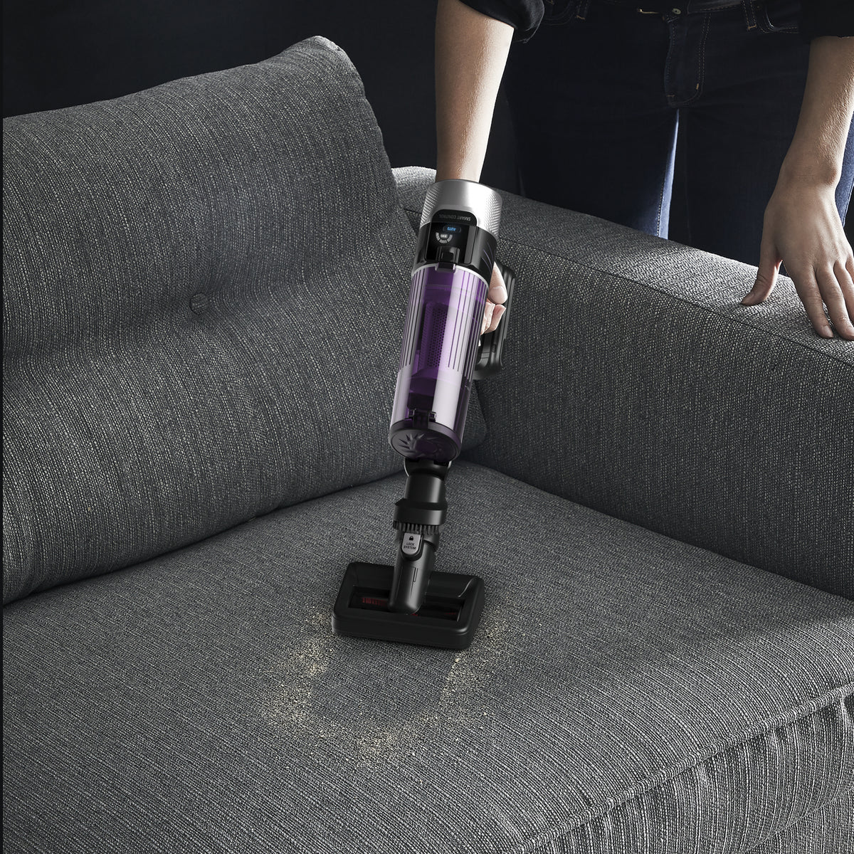 Rowenta RH2037 Aspirateur-balai 2 en 1 Batterie Sec Sans sac 0,4 L 250 W Noir, Violet
