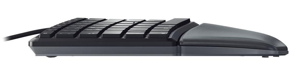 CHERRY KC 4500 ERGO Clavier Ergonomique USB QWERTY Anglais UK Noir