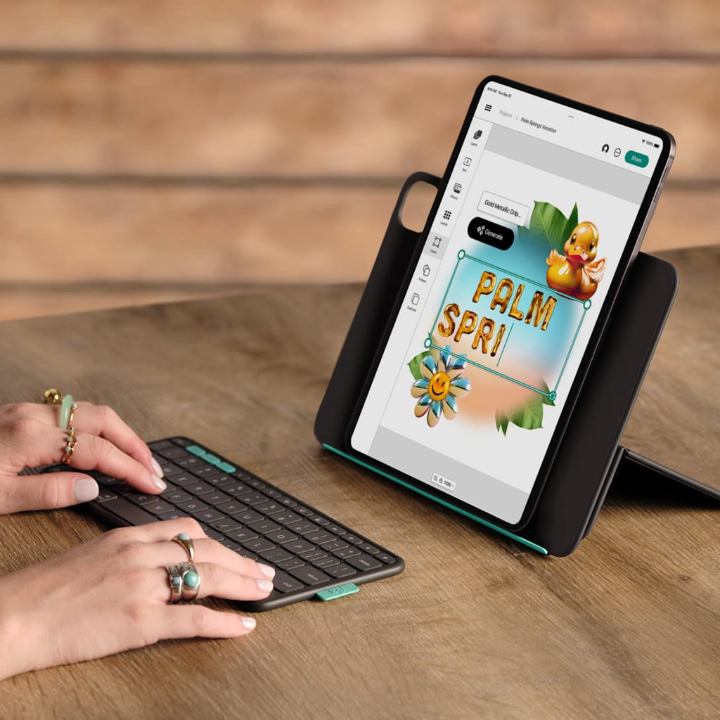 Logitech Flip Folio Tastatur og folio-kasse Trådløs Nordisk (dansk/finsk/norsk/svensk)