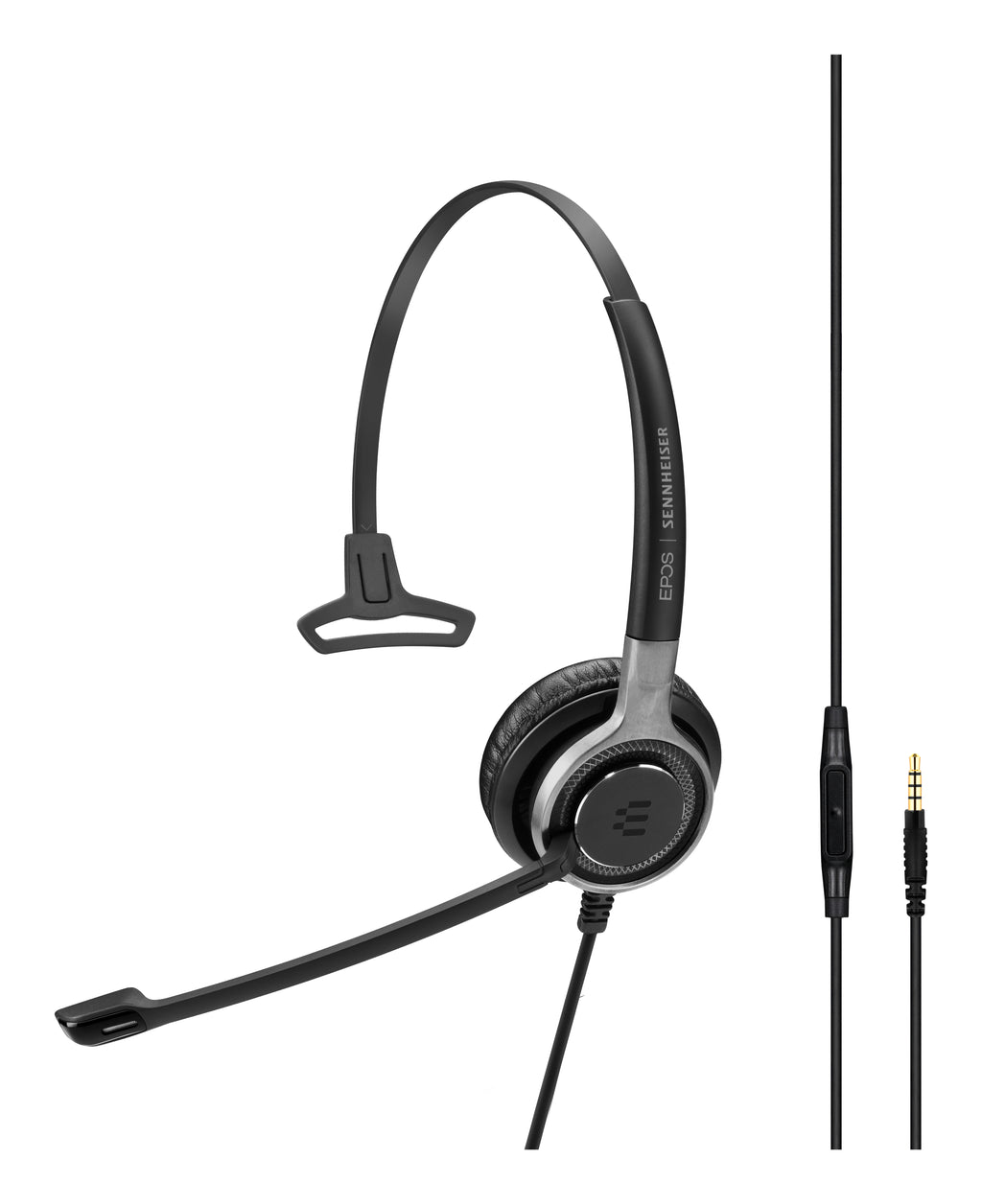EPOS IMPACT SC 635 Casque Filaire Supra-auriculaire, Noir et Argent, pour Smartphones et Tablettes
