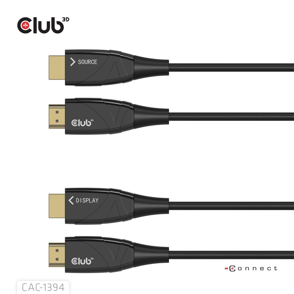CLUB3D CAC-1394 Câble HDMI 2.1 Ultra High Speed, 100 m, Type A Standard, Noir
