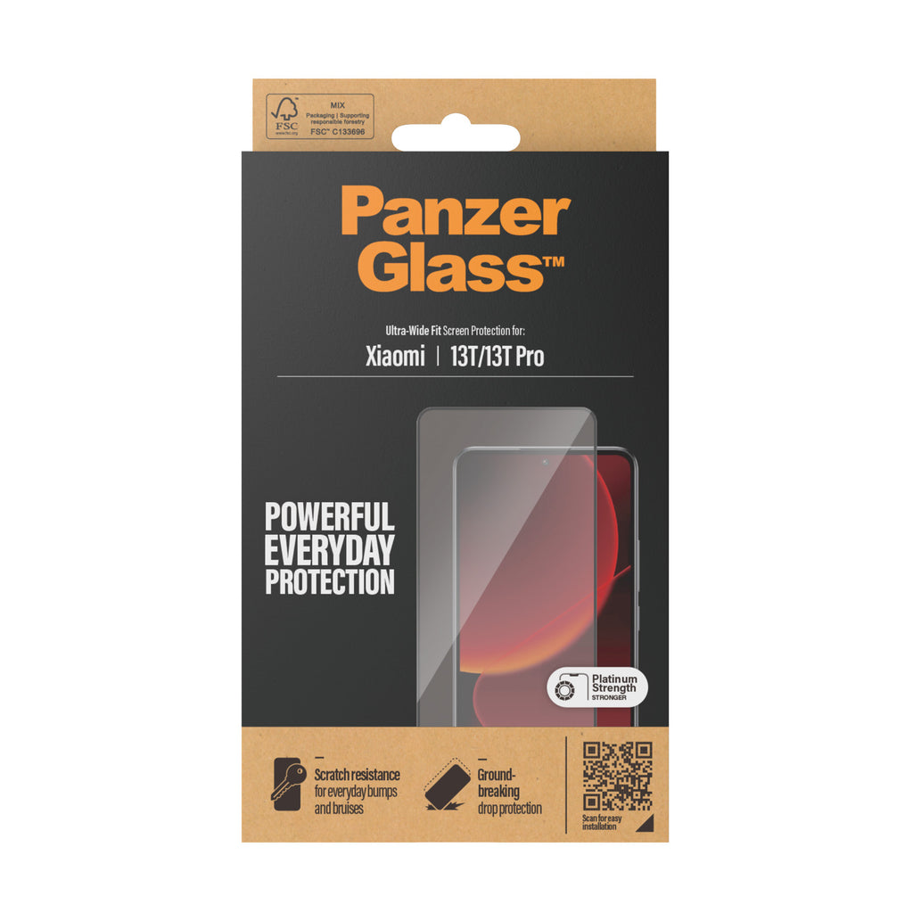 PanzerGlass ® Screen Protector Xiaomi 13T | 13T Pro | Ultra Wide Fit Protection d'écran transparent 1 pièce(s)