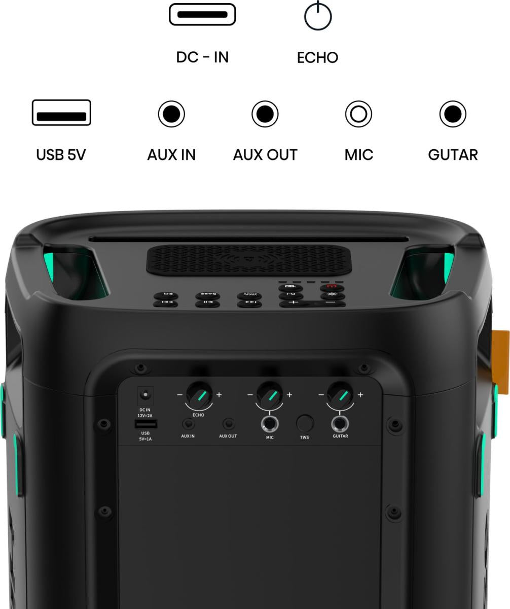 Hisense Party Storm 1 Orateur du parti Noir 300 W