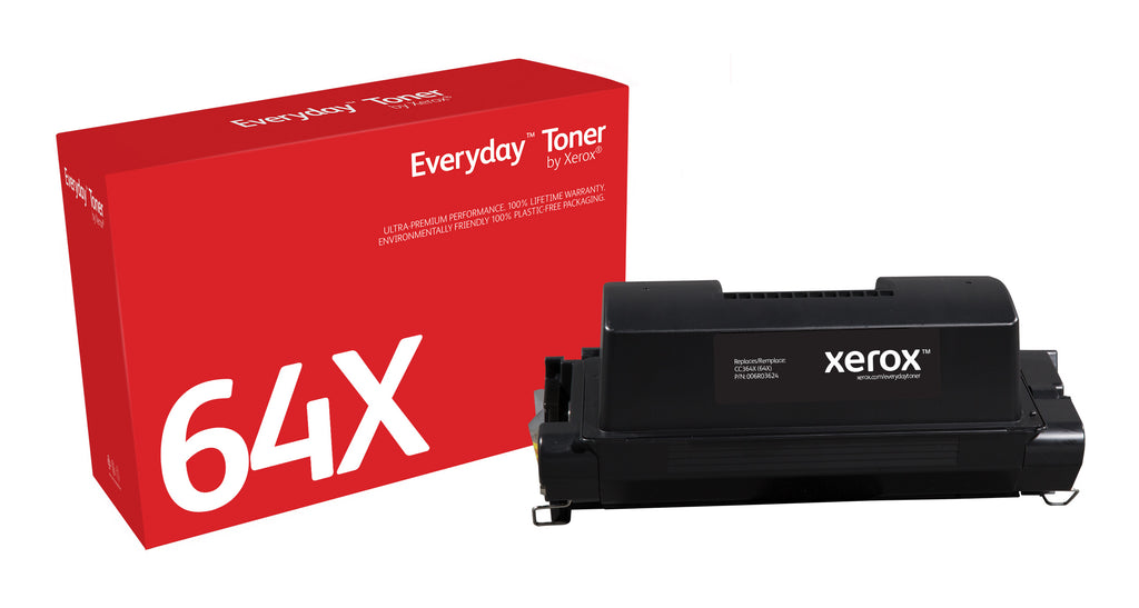 Toner Everyday™ Noir de Xerox compatible avec HP 64X (CC364X), Grande capacité