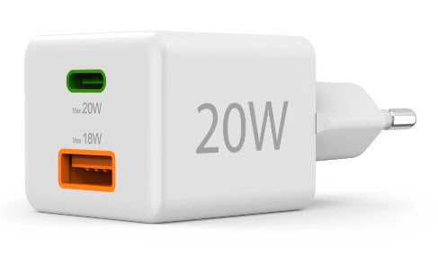 Hama 00201991 chargeur d'appareils mobiles Casque, Chargeur électrique, Smartphone, Tablette Blanc Secteur Charge rapide Intérieure